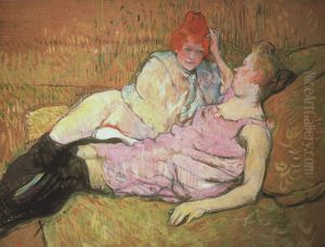 The Sofa by Henri De Toulouse-Lautrec