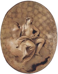 A Female Allegorical Figure by Giovanni Battista Tiepolo