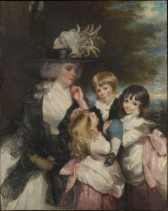 Lady Smith (Charlotte Delaval) and Her Children (George Henry, Louisa, and Charlotte) by Of Sir Joshua Reynolds