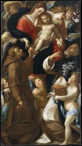 Madonna and Child with Saints Francis and Dominic and Angels by Giulio Cesare Procaccini