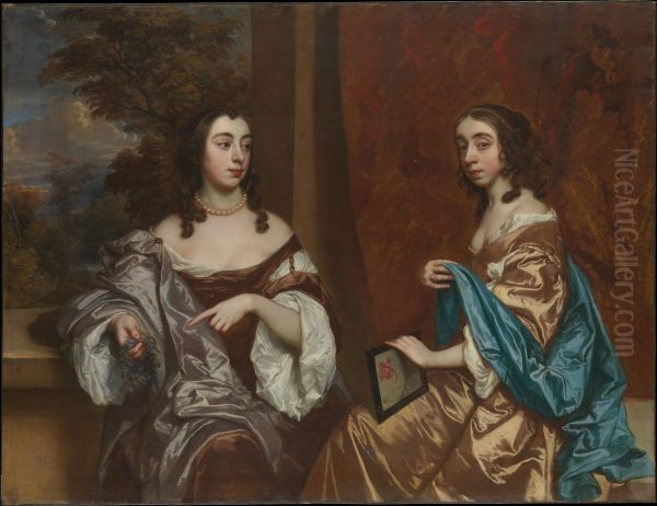 Mary Capel (1630-1715), Later Duchess of Beaufort, and Her Sister Elizabeth (1633-1678), Countess of Carnarvon - view 1