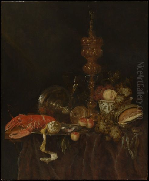 Still Life with Lobster and Fruit - view 1
