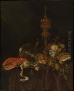 Still Life with Lobster and Fruit
