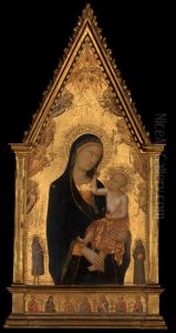Madonna and Child with Saints and Angels by Lippo Memmi