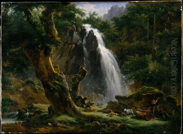 Waterfall at Mont-Dore - view 1