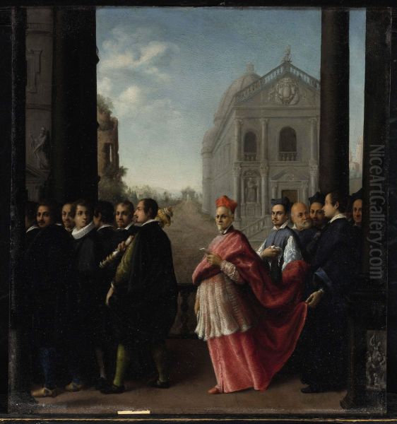 A Cardinal's Procession - view 1