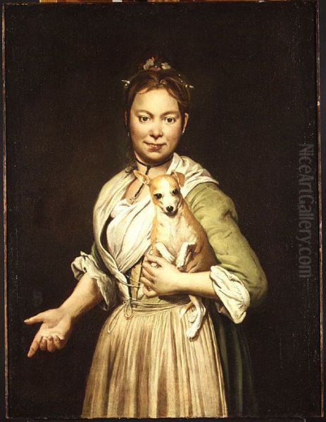 A Woman with a Dog - view 1