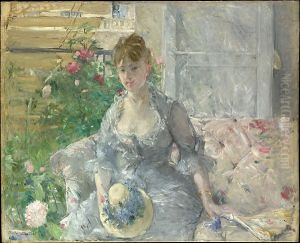 Jeune femme assise by Berthe Morisot