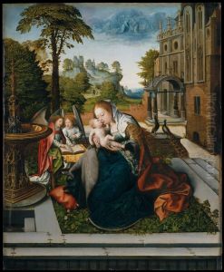 Virgin and Child with Angels by Orley, Bernard van