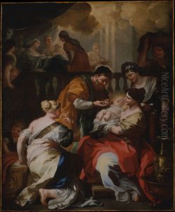 The Birth of the Virgin by Francesco Solimena