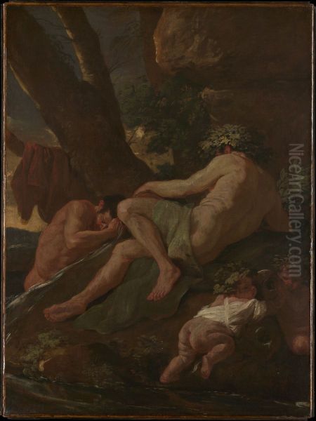 Midas Washing at the Source of the Pactolus - view 1