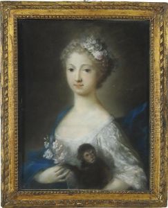 Ritratto Di Giovane Donna Con Fiori Fra Icapelli by Rosalba Carriera