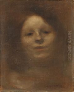 Tete De Femme by Eugene Carriere