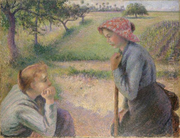 Two Young Peasant Women - view 1