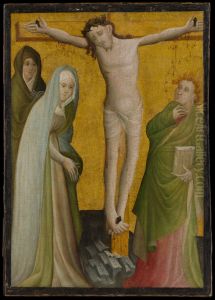 The Crucifixion by Master of the Berswordt Altar