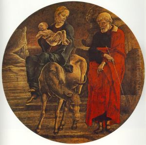 Flight to Egypt (from the predella of the Roverella Polyptych) by Cosimo Tura