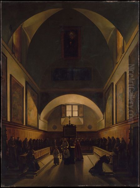 The Choir of the Capuchin Church in Rome - view 1