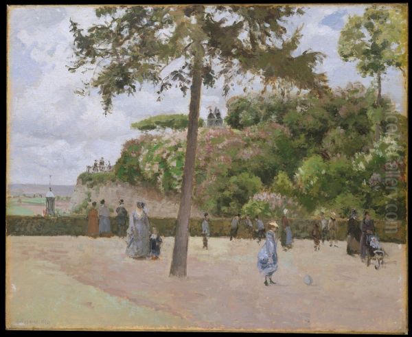 The Public Garden at Pontoise - view 1