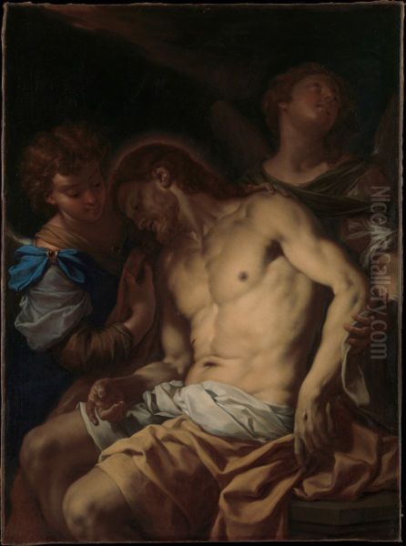 Dead Christ Supported by Angels - view 1