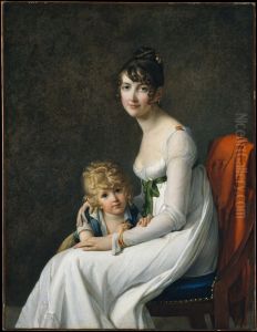 Madame Philippe Panon Desbassayns de Richemont (Jeanne Egle Mourgue, 1778-1855) and Her Son, Eugene (1800-1859) by Marie-Guillemine Benoist