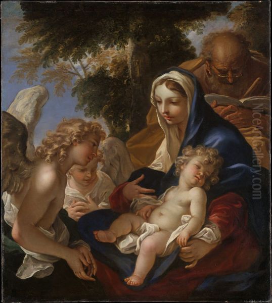 The Holy Family with Angels - view 1