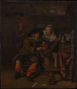 Tavern Scene by Gabriel Metsu