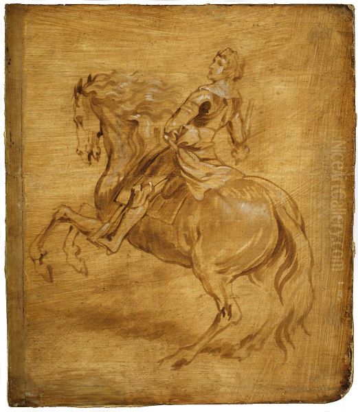 A Man Riding a Horse - view 1