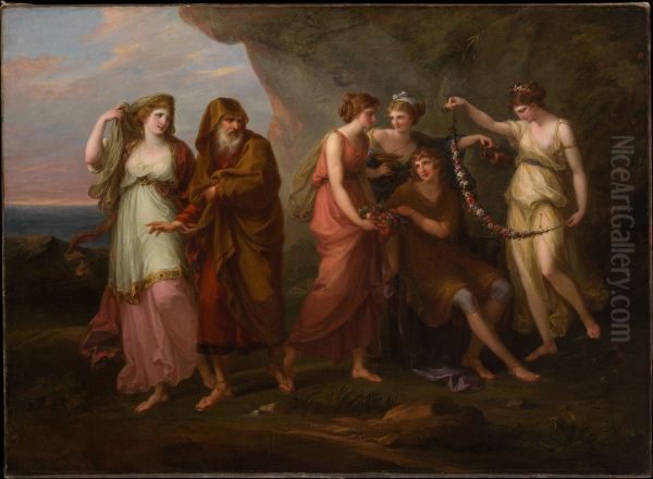 Telemachus and the Nymphs of Calypso - view 1