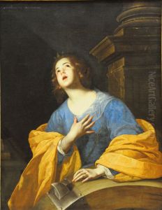 Saint Catherine of Alexandria by Bernardo Cavallino