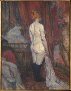Woman before a Mirror by Henri De Toulouse-Lautrec