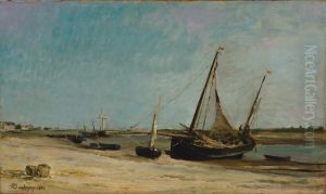 Boats on the Seacoast at Etaples