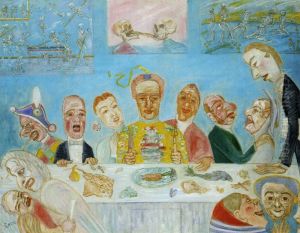 Comical Repast (Banquet of the Starved) by James Ensor
