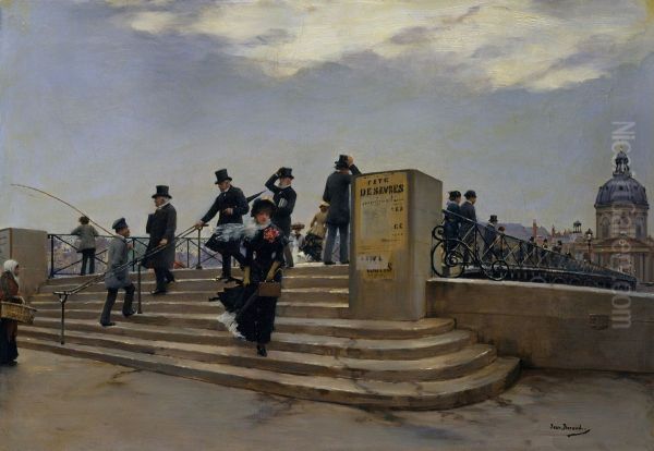 A Windy Day on the Pont des Arts - view 1