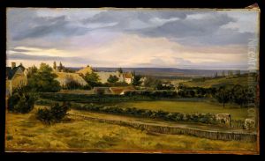 A Village in a Valley by Theodore Rousseau