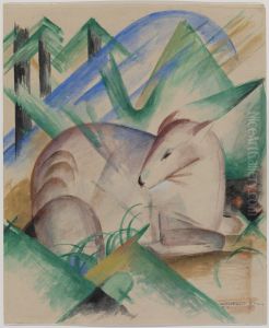 Red Deer. by Franz Marc