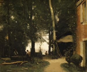 The Banks of the Seine at Conflans by Jean-Baptiste Camille Corot