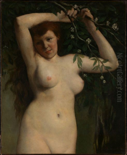Nude with Flowering Branch - view 1