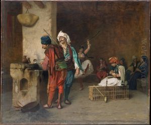 Cafe House, Cairo (Casting Bullets) by Jean-Leon Gerome