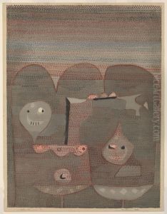 Barbarian Sacrifice. by Paul Klee