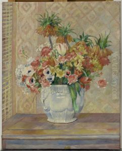 Still Life: Flowers. by Pierre Auguste Renoir