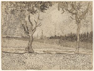 The Road to Tarascon. by Vincent Van Gogh
