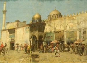 A Mosque by Alberto Pasini