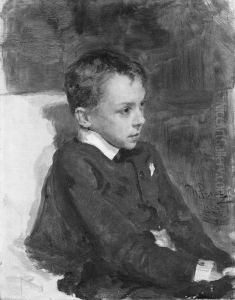 Portrait of a Boy by Repin Iliya