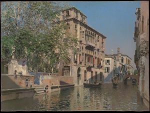 A Canal in Venice by Martin Rico