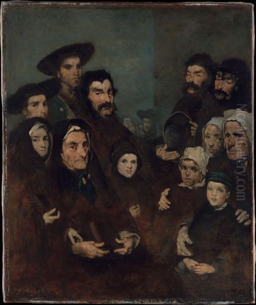 Breton Fishermen and Their Families - view 1