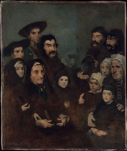 Breton Fishermen and Their Families by Augustin Theodule Ribot