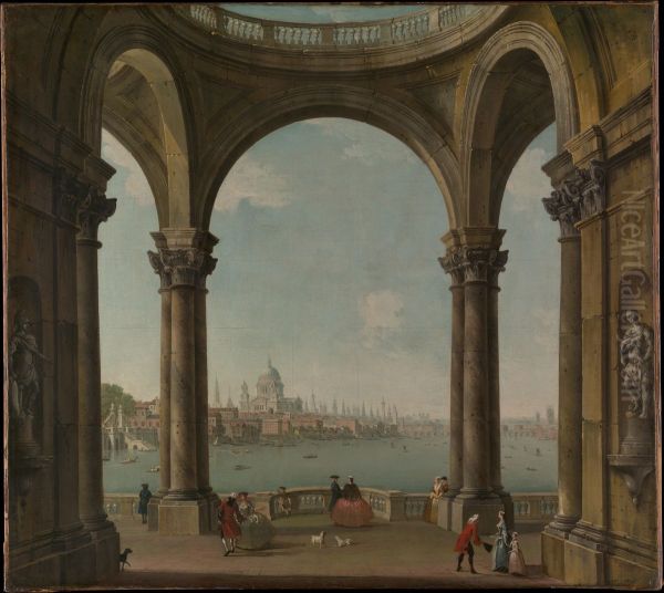 Capriccio with St. Paul's and Old London Bridge - view 1