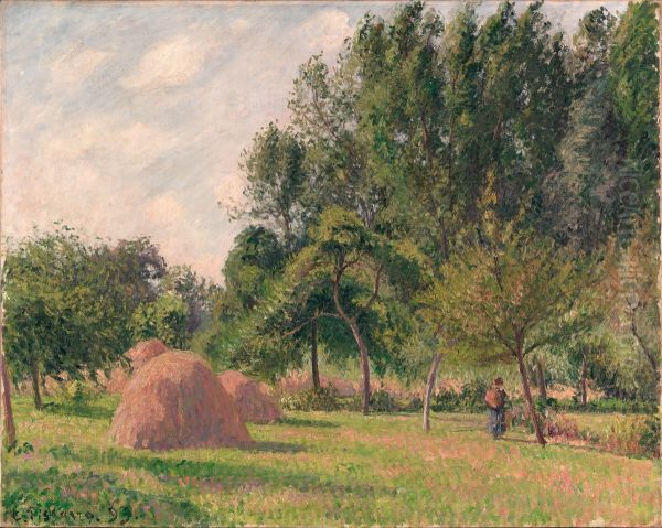 Haystacks, Morning, Eragny - view 1