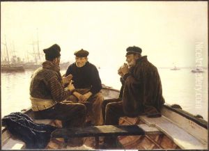 Boatmen of Barcelona by Dionisio Baixeras Verdaguer