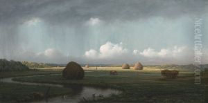 Sudden Showers, Newbury Marshes by Martin Johnson Heade